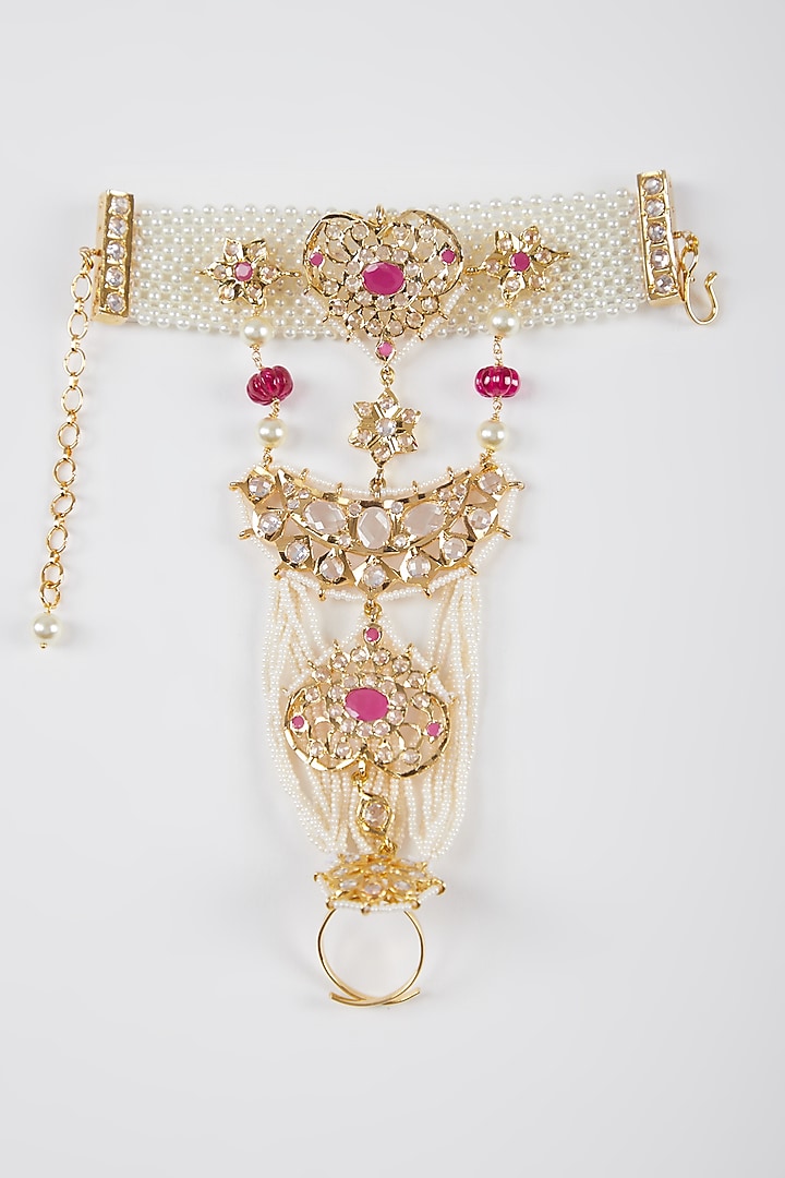 Gold Plated Pearls Bracelet by Kiara at Pernia's Pop Up Shop