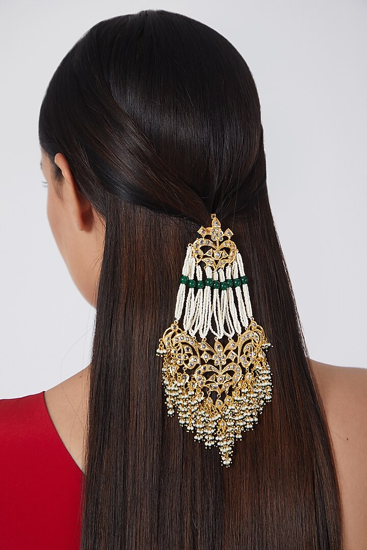 Gold Plated Pearl Pasa by Kiara at Pernia's Pop Up Shop