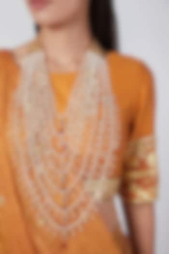 Gold Plated Seven Layered Necklace by Kiara at Pernia's Pop Up Shop