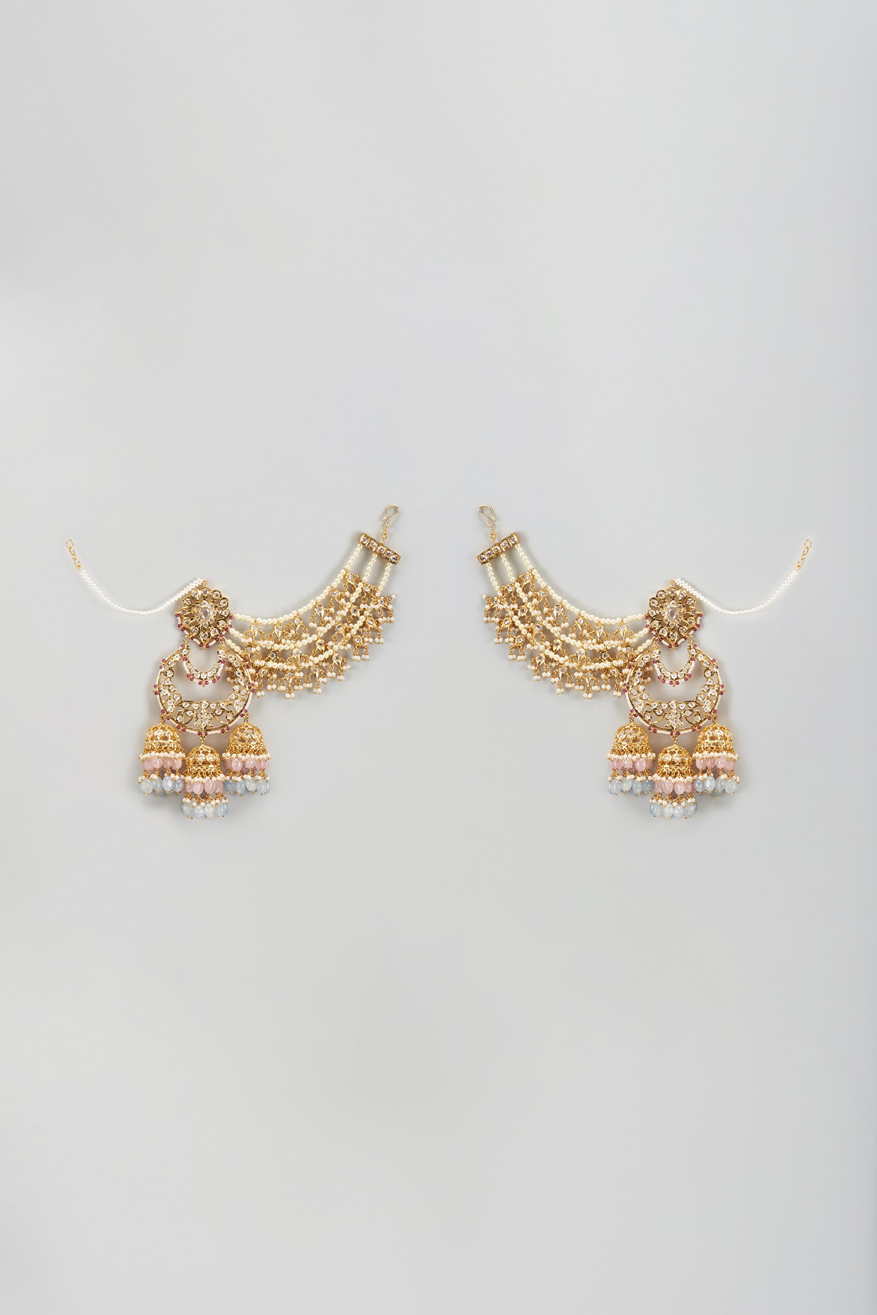 Silver Chandbali Earrings – Ruby Jewellers