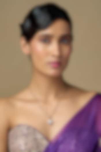 Gold Finish Kundan Polki & Pearl Heart-Shaped Pendant Necklace In Sterling Silver by Kiara Luxe at Pernia's Pop Up Shop