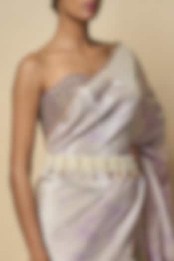 Gold Plated Kundan Polki & Pearl Waist Belt by Kiara at Pernia's Pop Up Shop