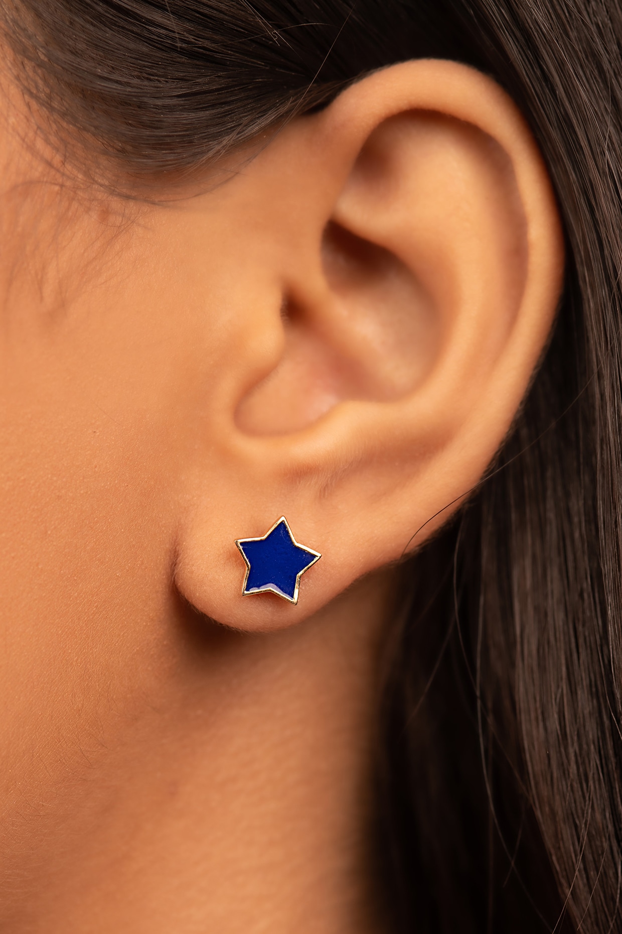 Gleaming Star Stud Earring| 925 Silver| Gold Plated – Purl Jewelry