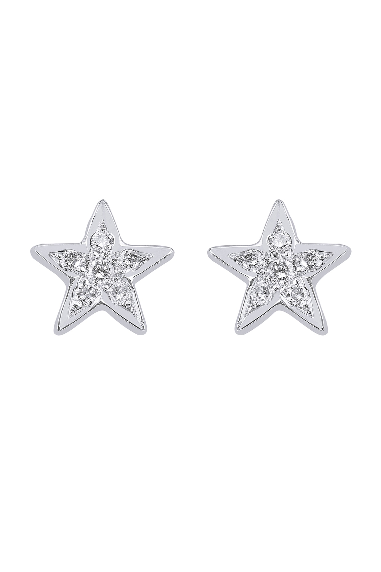 18K Diamond Pavé Set Ruby Star Earrings – SouthMiamiJewelers