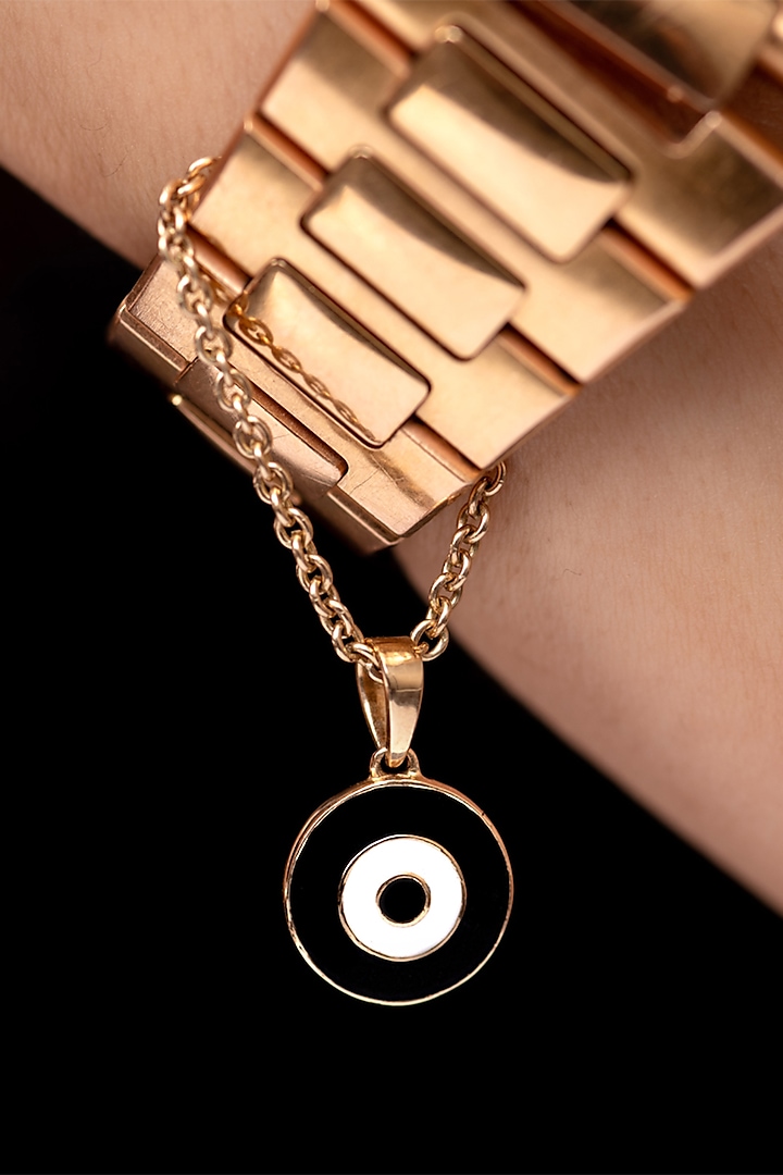 14 Kt Rose Gold Enameled Watch Charm by Kaj Fine Jewellery