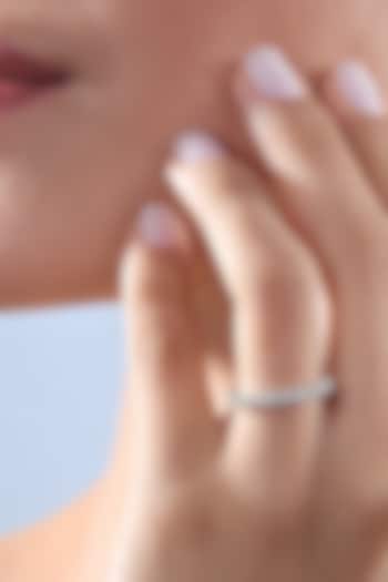 18 Kt White Gold Diamond Stackable Eternity Ring by Kaj Fine Jewellery