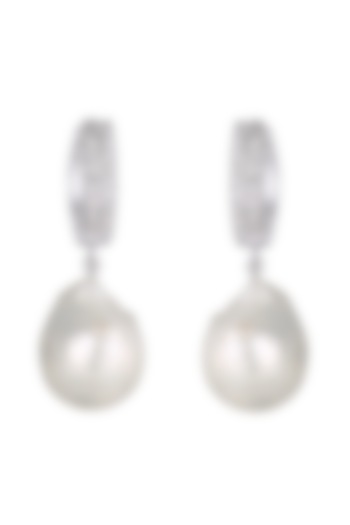 14 Kt White Gold Earrings With Diamonds by Kaj Fine Jewellery