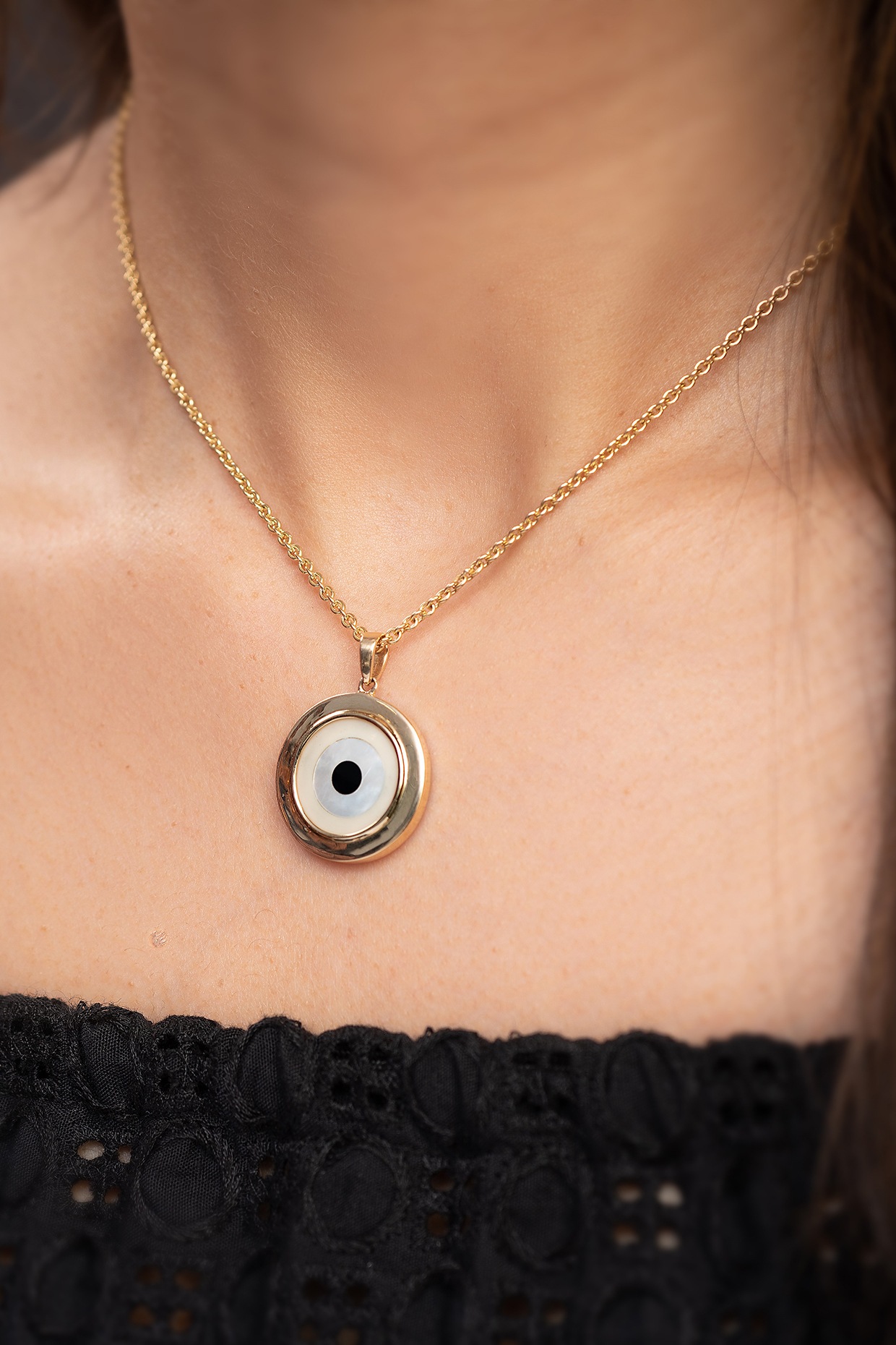 Evil eye deals necklace fine jewelry