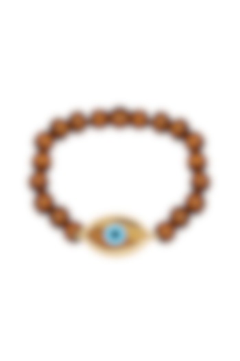 14 Kt Yellow Gold Tiger Eye Bracelet by KAJ Fine Jewellery Men at Pernia's Pop Up Shop