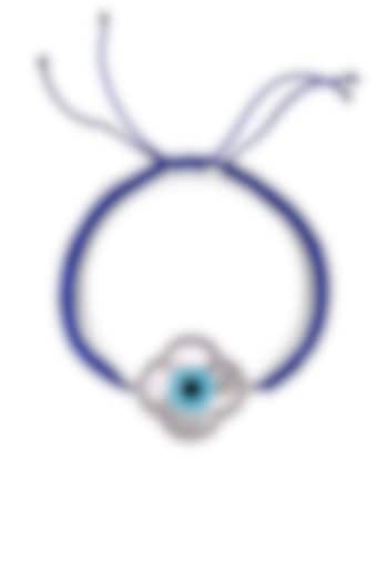 14 Kt White Gold Evil Eye Cord Bracelet by KAJ Fine Jewellery Men at Pernia's Pop Up Shop