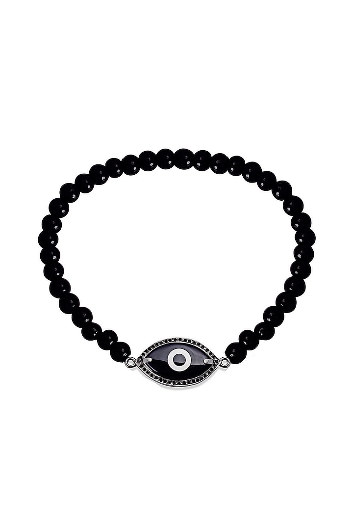 14Kt Black Gold Onyx Eye Bracelet by KAJ Fine Jewellery Men