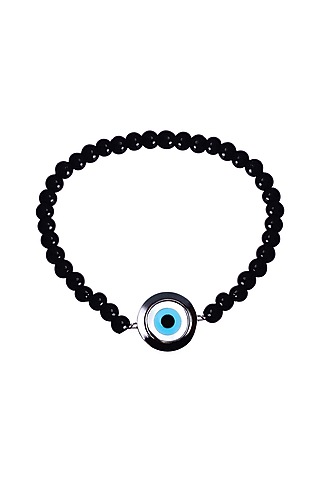 14Kt Black Gold Evil Eye Bracelet by KAJ Fine Jewellery Men