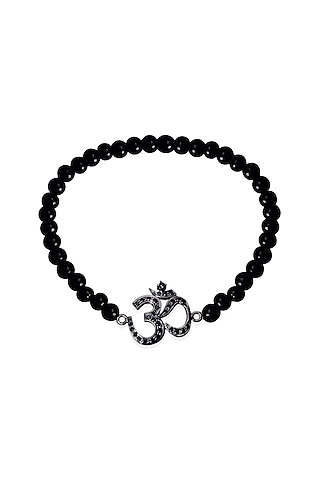14Kt Black Gold Om Bracelet by KAJ Fine Jewellery Men