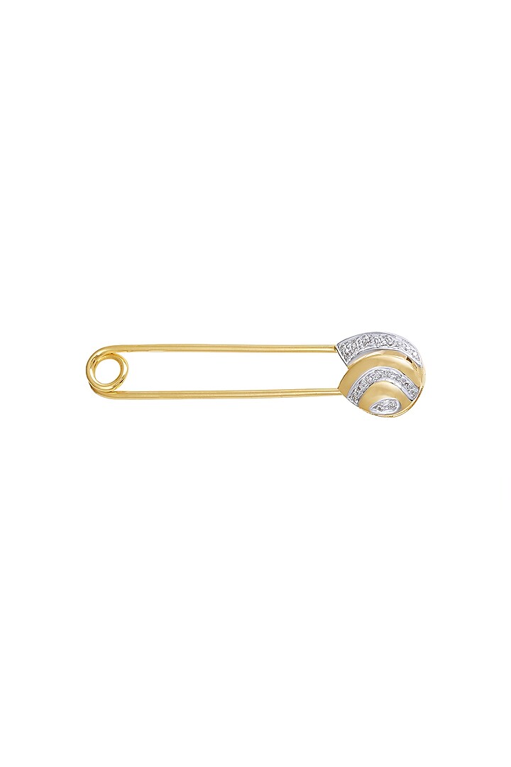14Kt Yellow Gold Diamond Tie-Pin by KAJ Fine Jewellery Men