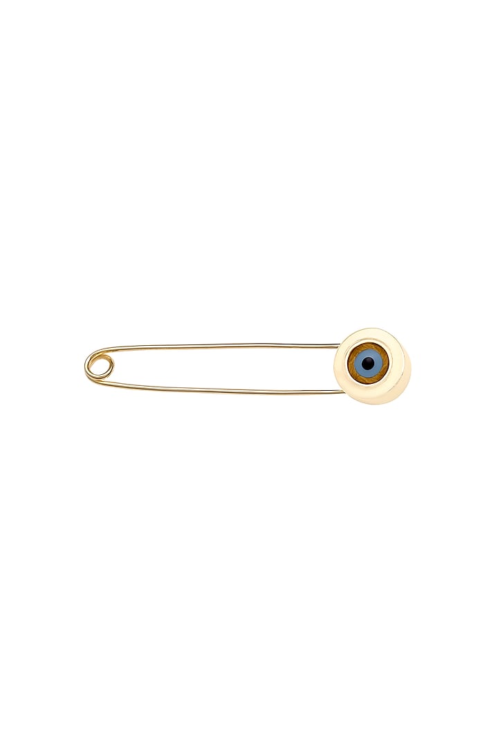 14Kt Yellow Gold Tiger Eye Tie-Pin by KAJ Fine Jewellery Men