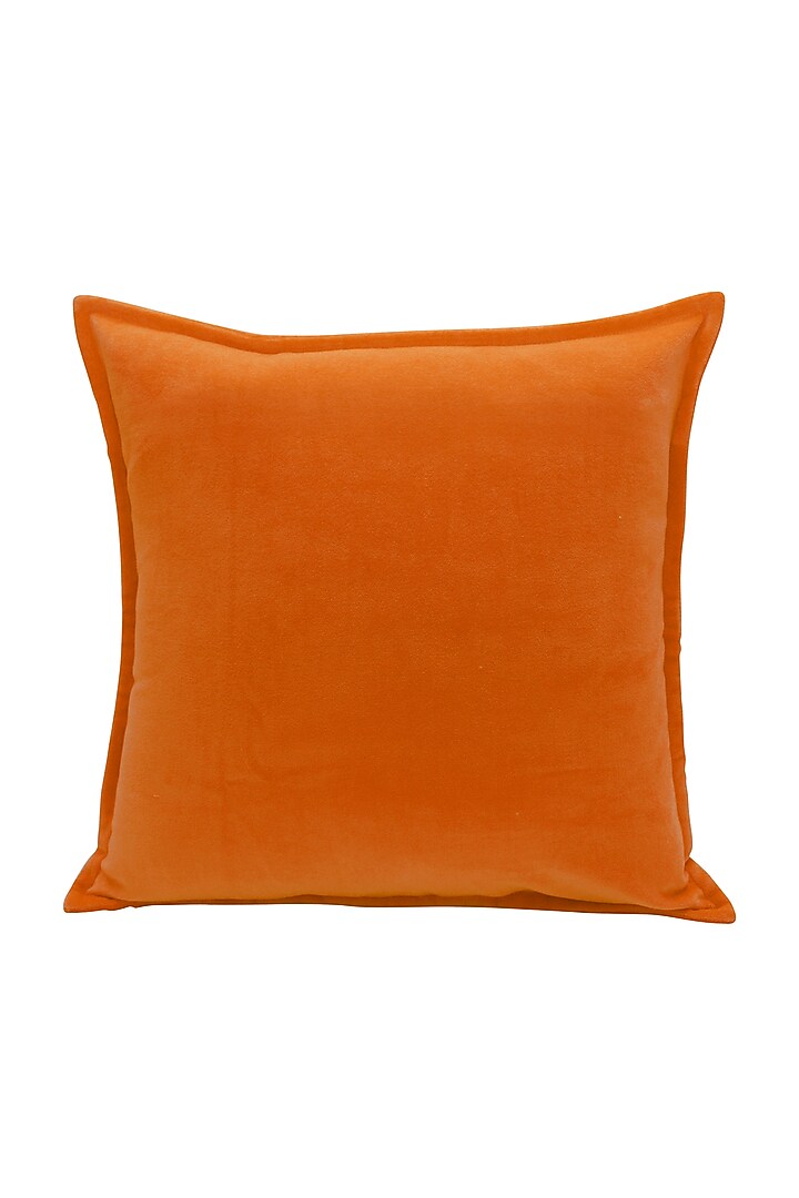 Orange Soft Velvet Pillow Cover by Kalakari Home at Pernia's Pop Up Shop
