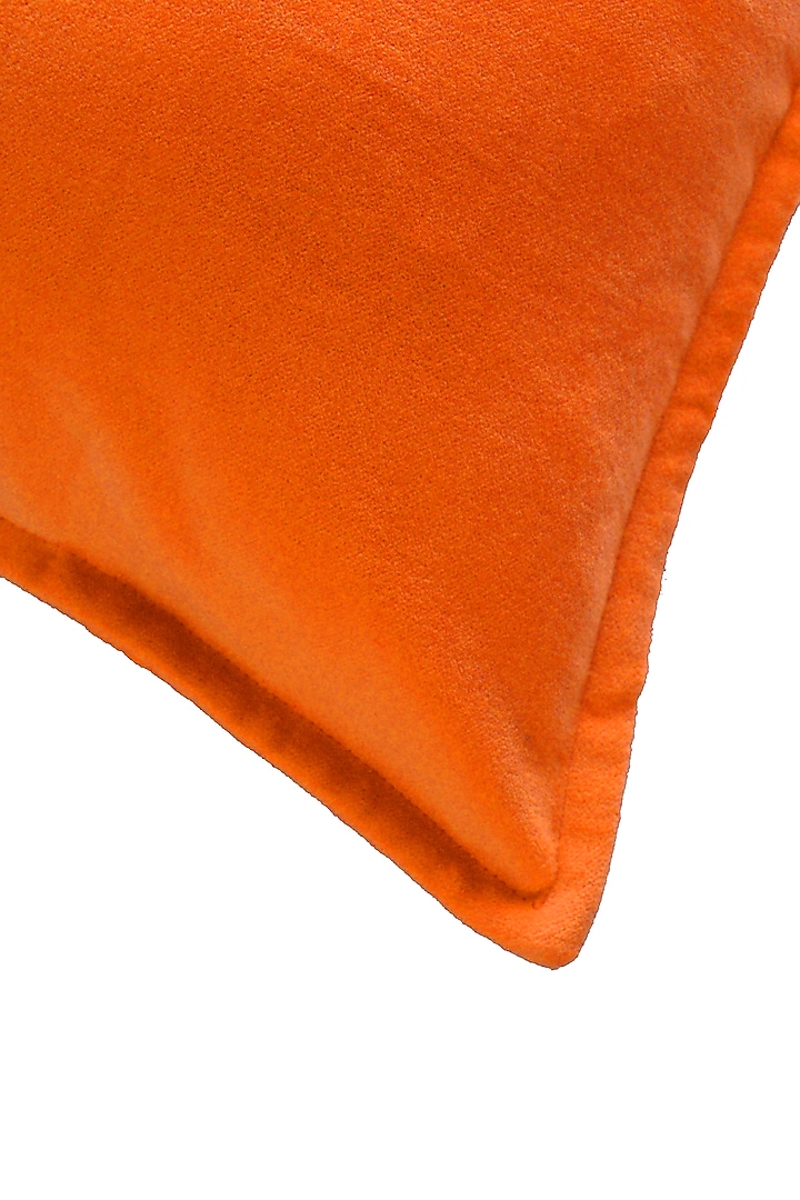 Orange Soft Velvet Pillow Cover by Kalakari Home at Pernia's Pop Up Shop