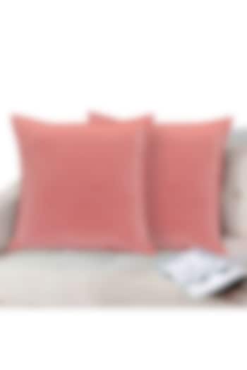 Pink Soft Velvet Pillow Cover by Kalakari Home