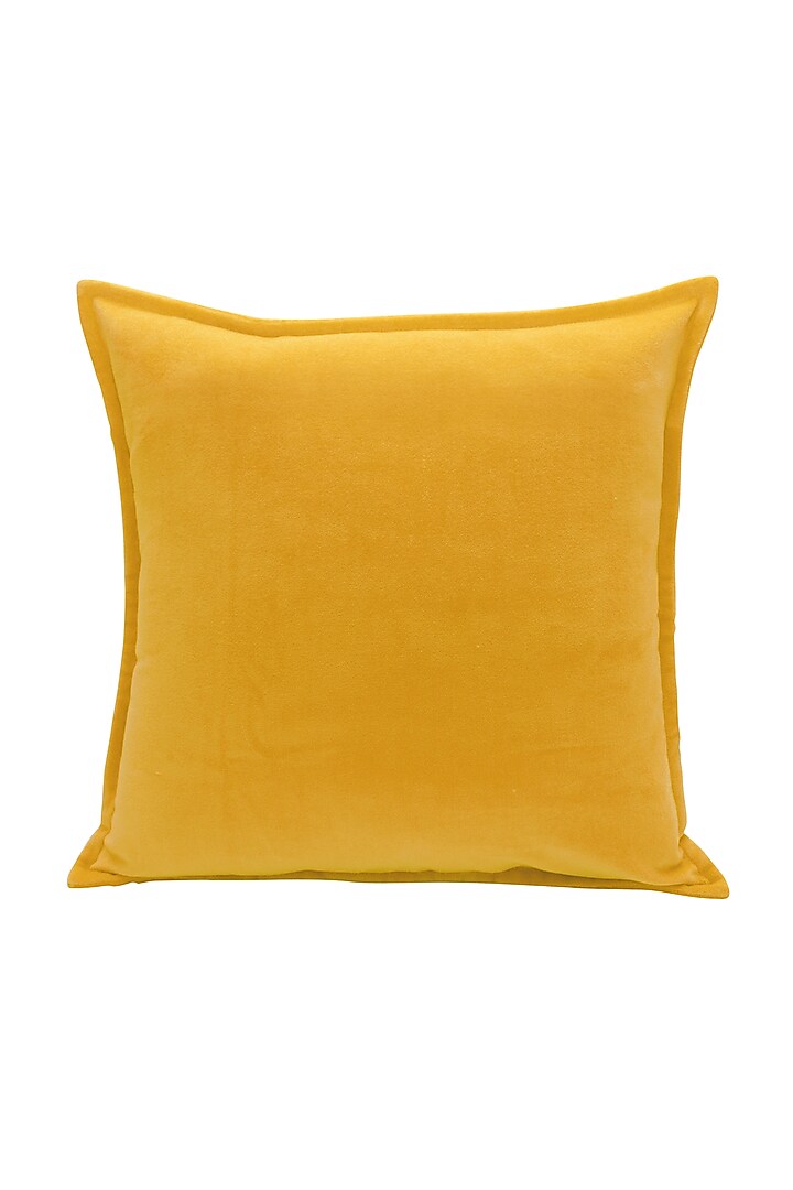 Yellow Soft Velvet Pillow Cover by Kalakari Home at Pernia's Pop Up Shop