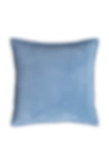 Light Blue Soft Velvet Pillow Cover by Kalakari Home