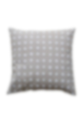 Grey Tufting Embroidered Pillow Cover by Kalakari Home