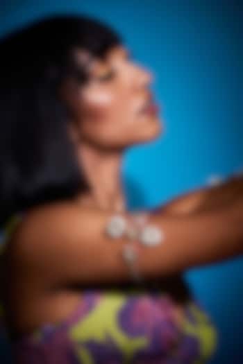 Gold Plated Natural Shells & Fresh Water Pearls Armlets by KALON DESIGNS at Pernia's Pop Up Shop