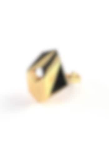 Gold Plated Ring In Brass by KALON DESIGNS