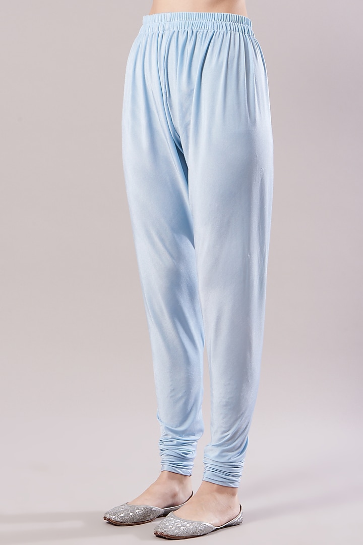 Sky Blue Embroidered Kurta Set by KANJ By Priyanka Sakhuja at Pernia's Pop Up Shop
