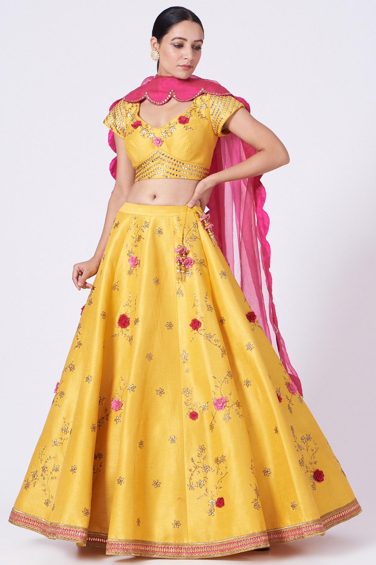 Apnisha Embroidered Semi Stitched Lehenga Choli - Buy Apnisha Embroidered  Semi Stitched Lehenga Choli Online at Best Prices in India | Flipkart.com