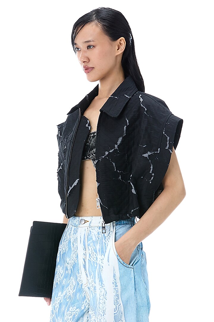 Light Blue Cotton Digital Printed Pants by Kanika Goyal at Pernia's Pop Up Shop