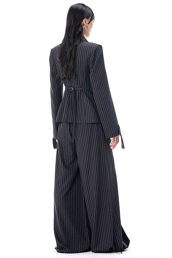 Black Cotton Pants by Kanika Goyal at Pernia's Pop Up Shop
