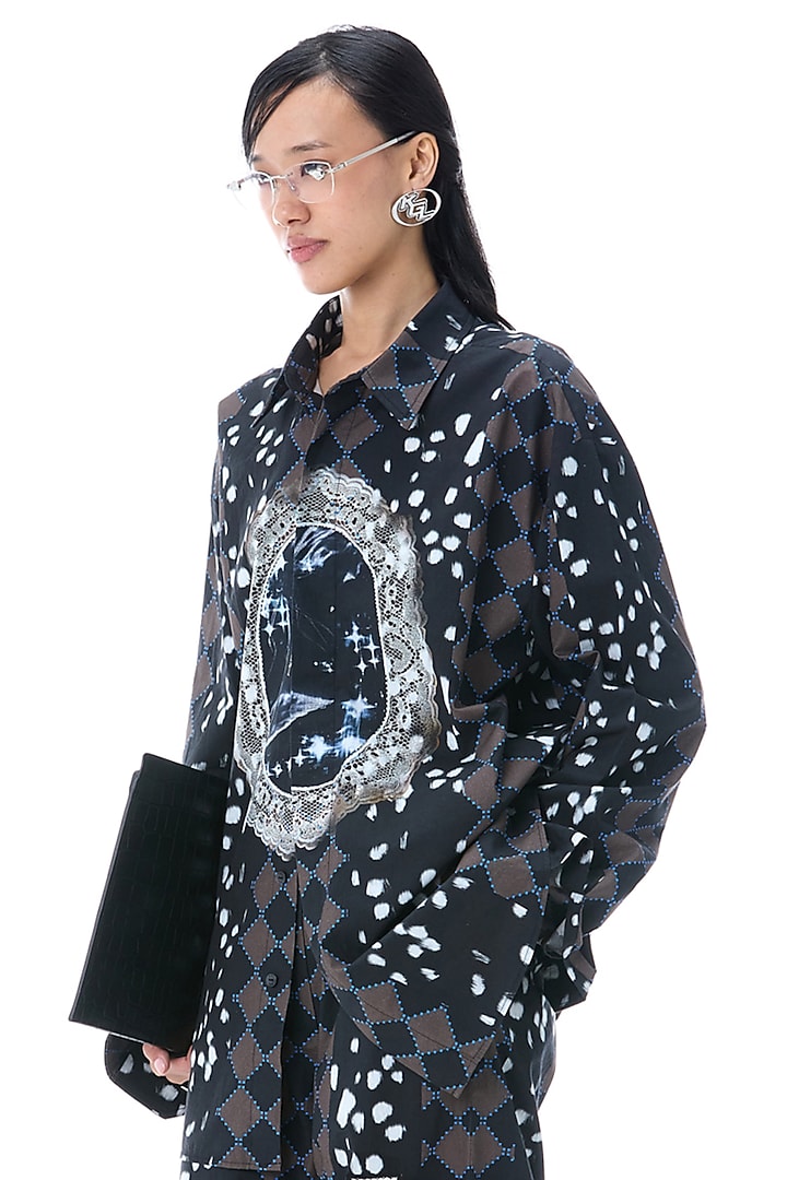 Multi-Colored Cotton Engineered Printed Co-Ord Set by Kanika Goyal at Pernia's Pop Up Shop