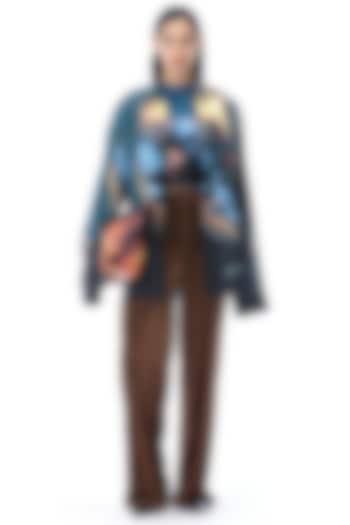 Multi-Colored Cotton Engineered Printed Shirt by Kanika Goyal at Pernia's Pop Up Shop