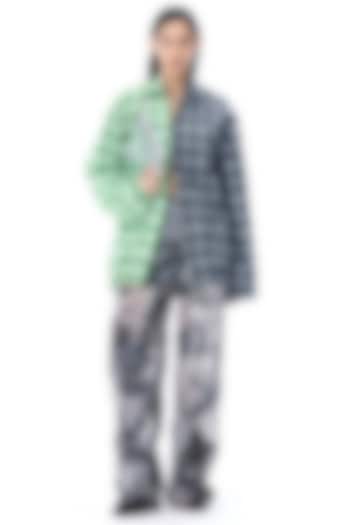 Multi-Colored Cotton Oversized Shacket by Kanika Goyal at Pernia's Pop Up Shop