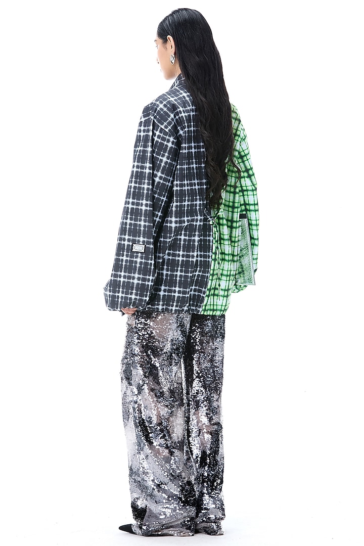 Multi-Colored Cotton Oversized Shacket by Kanika Goyal at Pernia's Pop Up Shop