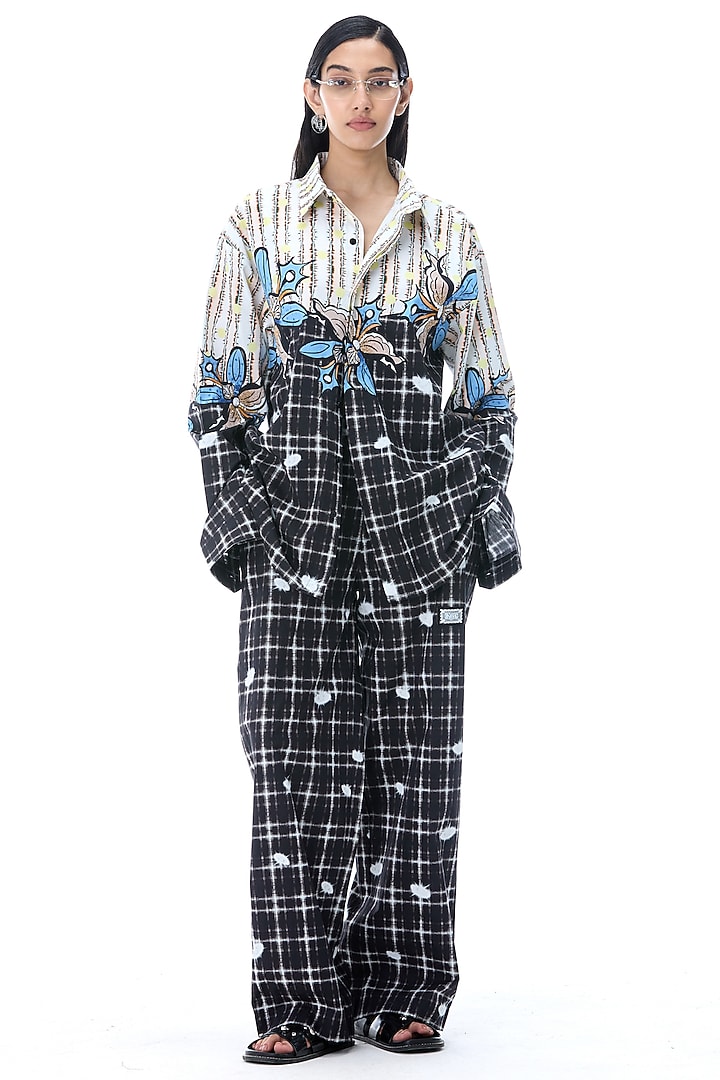 Multi-Colored Cotton Engineered Printed Co-Ord Set by Kanika Goyal at Pernia's Pop Up Shop