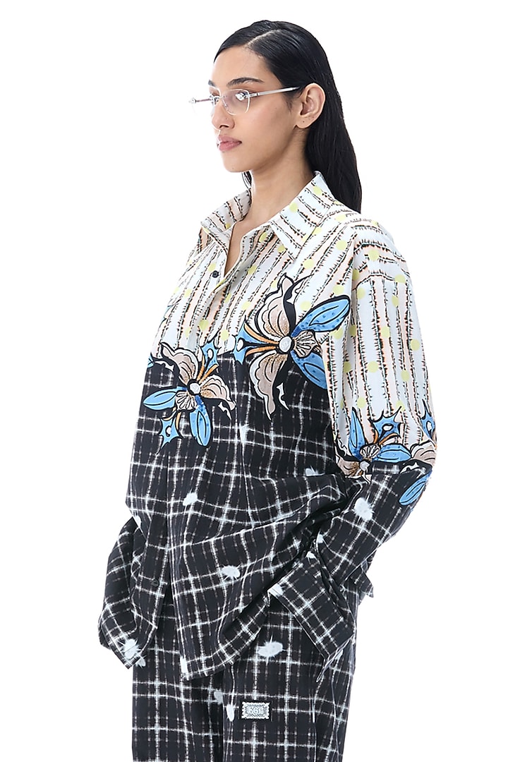 Multi-Colored Cotton Engineered Printed Co-Ord Set by Kanika Goyal at Pernia's Pop Up Shop