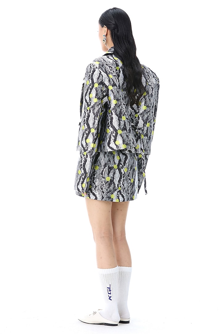 Multi-Colored Polyester Printed Mini Skirt by Kanika Goyal at Pernia's Pop Up Shop
