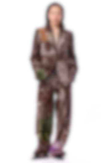 Multi-Colored Polyester Hand Embellished Blazer by Kanika Goyal at Pernia's Pop Up Shop