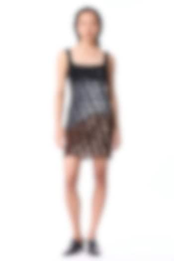 Multi-Colored Polyester Hand Embellished Mini Party Wear Dress by Kanika Goyal at Pernia's Pop Up Shop