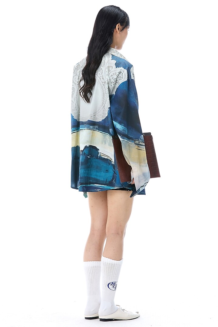 Multi-Colored Cotton Engineered Printed Shirt by Kanika Goyal at Pernia's Pop Up Shop