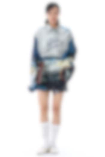 Multi-Colored Polyester Sequins Mini Skirt by Kanika Goyal at Pernia's Pop Up Shop