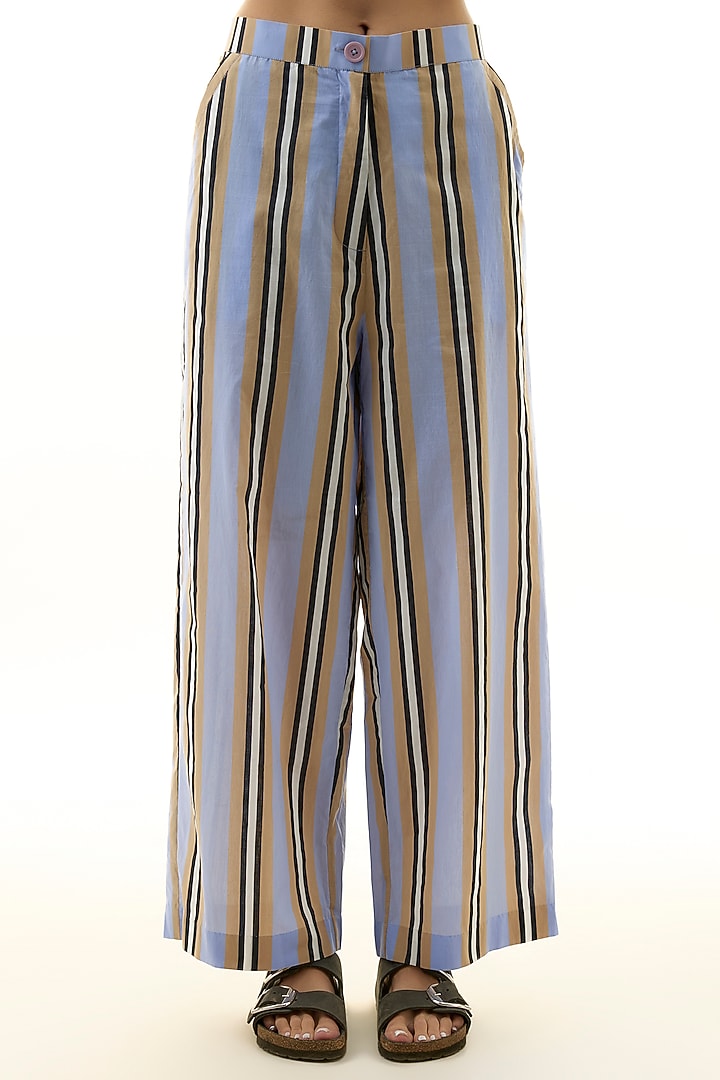 Multi-Colored Cotton Embellished Co-ord Set by Kanika Goyal at Pernia's Pop Up Shop