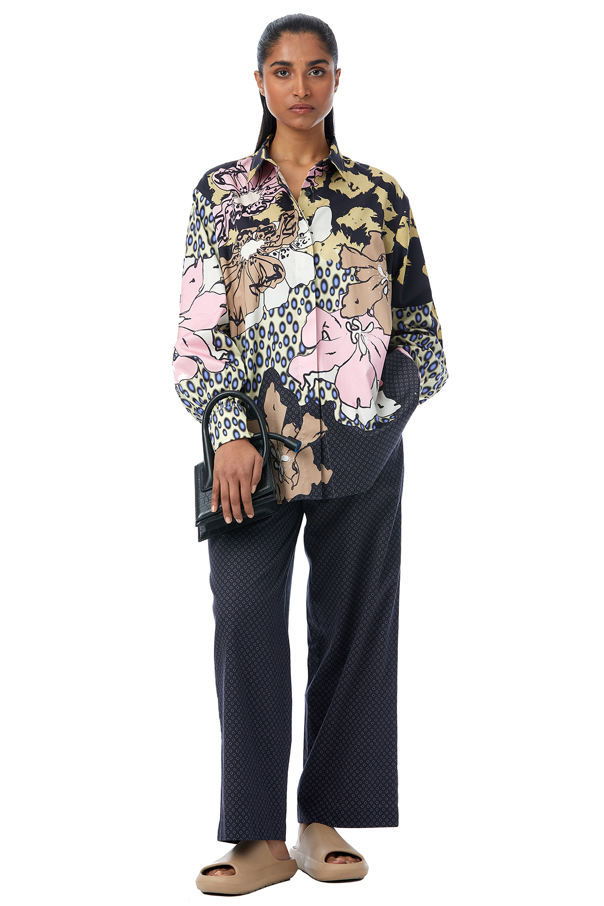 Multi-Colored Cotton Engineered Printed Co-Ord Set by Kanika Goyal at Pernia's Pop Up Shop