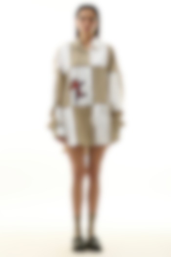 Multi-Colored Cotton Embellished Shirt by Kanika Goyal at Pernia's Pop Up Shop