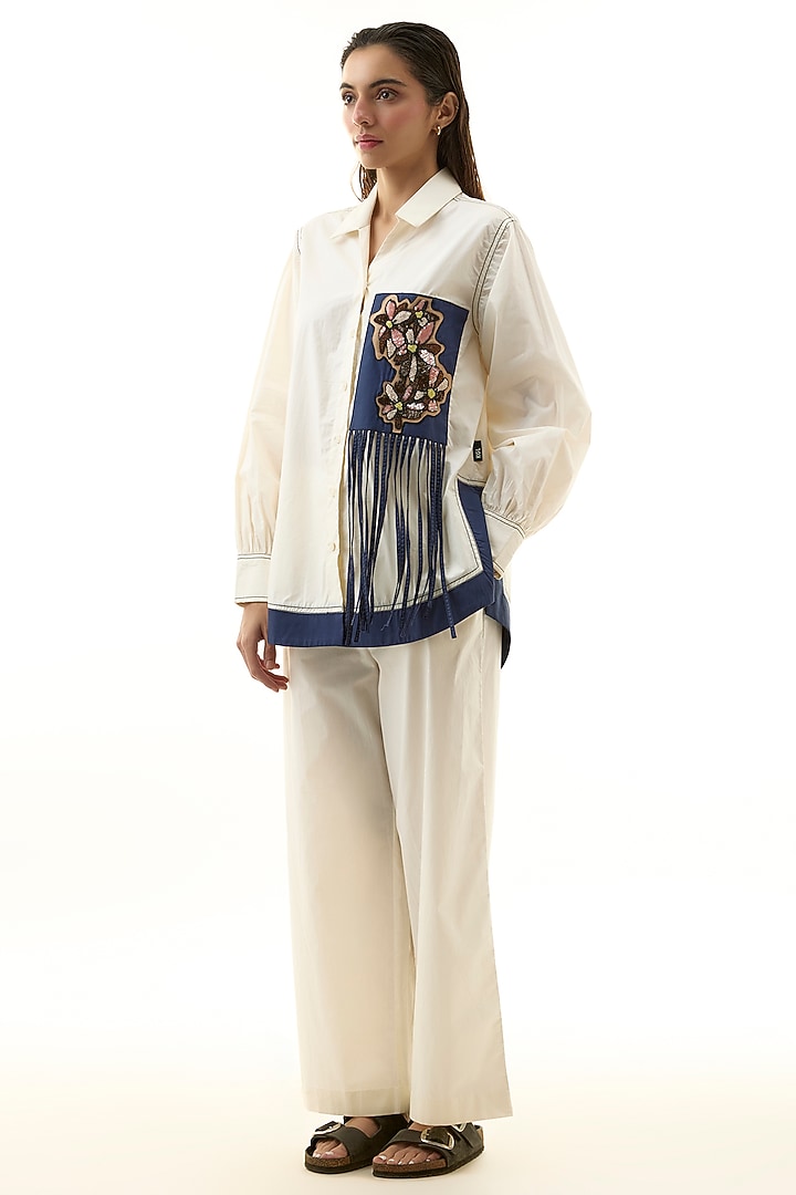 Multi-Colored Cotton Embellished Co-ord Set by Kanika Goyal at Pernia's Pop Up Shop