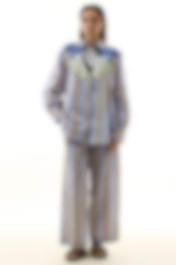 Multi-Colored Cotton Embellished Co-ord Set by Kanika Goyal at Pernia's Pop Up Shop