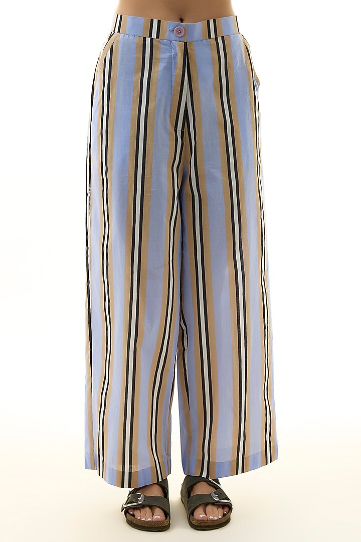 Multi-Colored Cotton Embellished Co-ord Set by Kanika Goyal at Pernia's Pop Up Shop