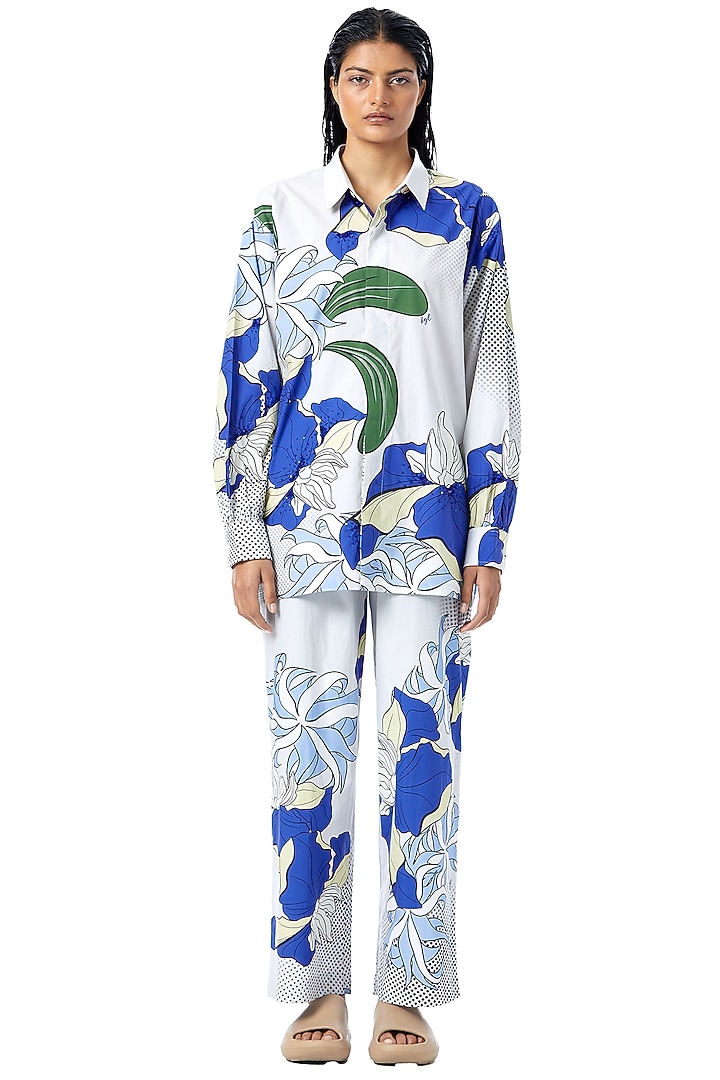 Multi-Colored Cotton Printed Co-Ord Set by Kanika Goyal at Pernia's Pop Up Shop