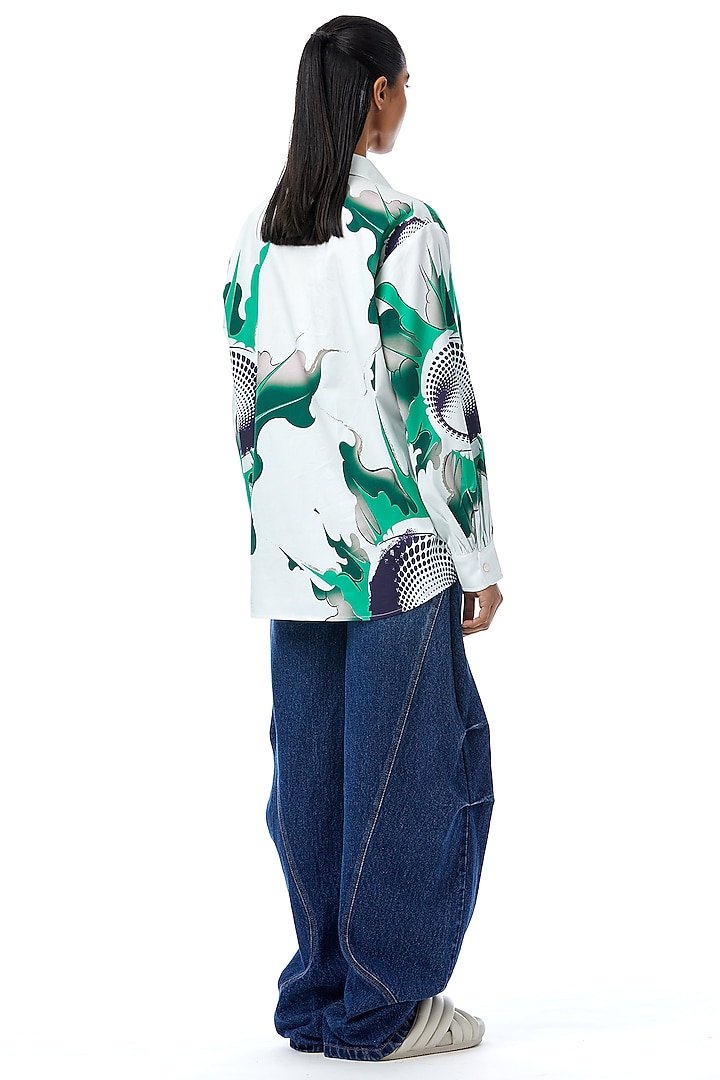 Multi-Colored Cotton Printed Shirt by Kanika Goyal at Pernia's Pop Up Shop